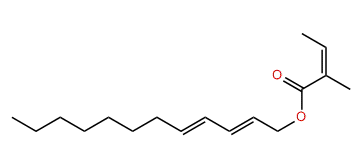 (E,E)-2,4-Dodecadienyl (Z)-2-methyl-2-butenoate